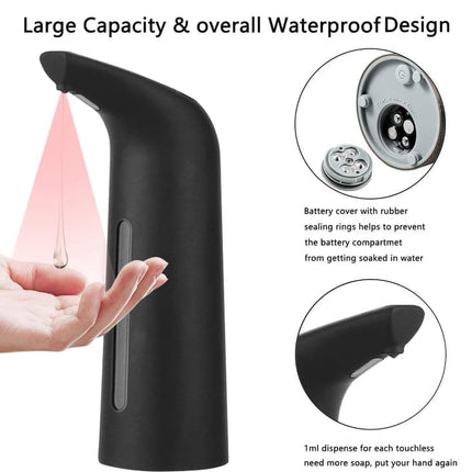 Touchless Automatic Liquid Soap Dispenser 400ml, Brown.