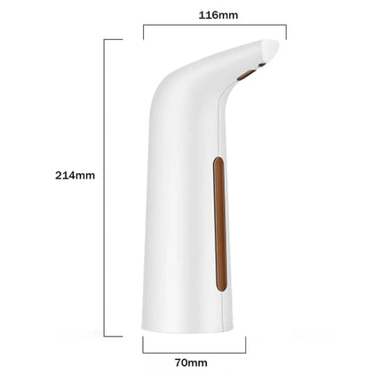 400ML Automatic Touchless Liquid Soap Dispenser, White.