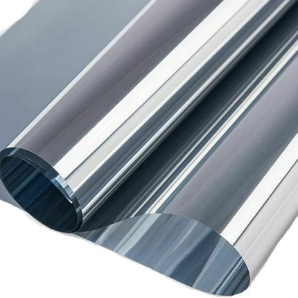 Self-Adhesive Window Film Mirror Reflective Sun Protection UV Block Heat Privacy, 50cmx5m, Gray.
