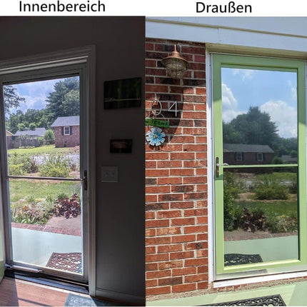 Mirror Reflective Self-Adhesive Window Film for Sun Protection UV Blocking and Privacy, Silver, 40cmx5m.