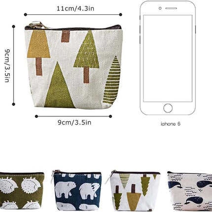 8-Pack Mini Makeup Bags with Zipper for Travel Storage, 8-Pack.