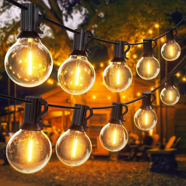52 LED String Lights Waterproof G40 for Outdoor, 30m.