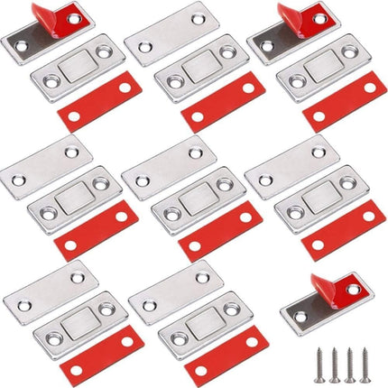 8-Pack Strong Magnetic Locks Stainless Steel Invisible Door Locks, Compatible with Doors Windows Cabinets Drawers, 2.36\.