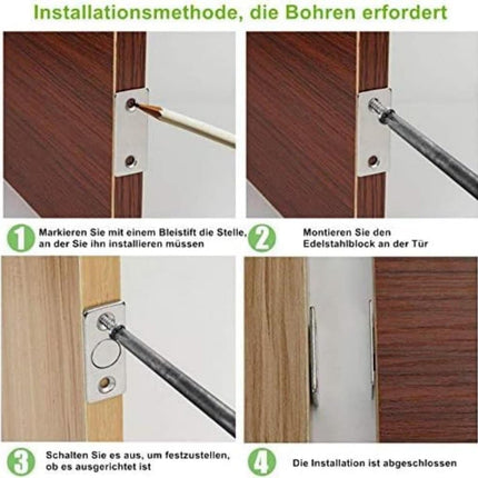 8-Pack Strong Magnetic Locks Stainless Steel Invisible Door Locks, Compatible with Doors Windows Cabinets Drawers, 2.36\.