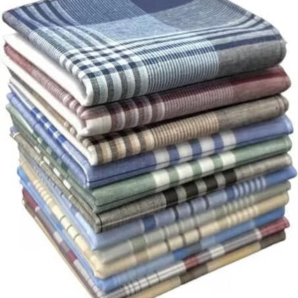 12-Piece Men's Cotton Napkin Set, 40x40 cm.
