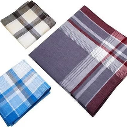 12-Piece Men's Cotton Napkin Set, 40x40 cm.