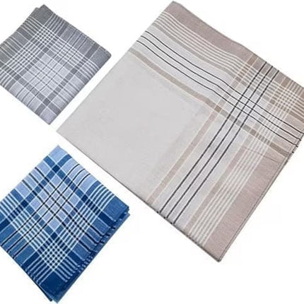 12-Piece Men's Cotton Napkin Set, 40x40 cm.