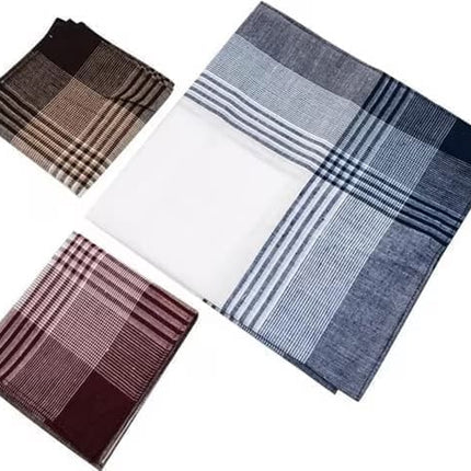 12-Piece Men's Cotton Napkin Set, 40x40 cm.