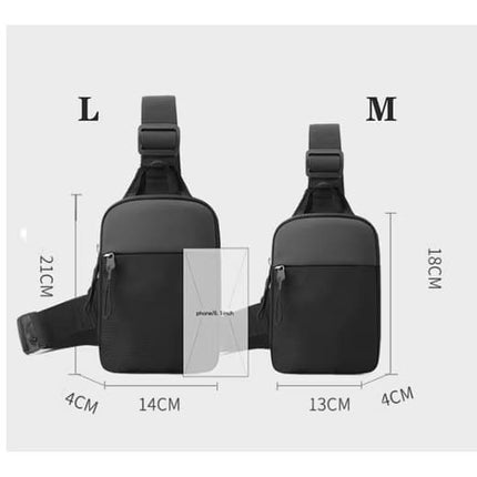 Waterproof Shoulder Bag for Cycling Sports Travel, Black, M.
