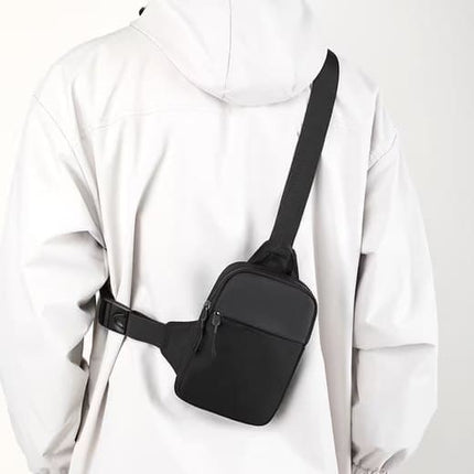 Waterproof Shoulder Bag for Cycling Sports Travel, Black, M.