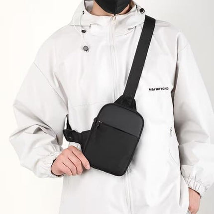 Waterproof Shoulder Bag for Cycling Sports Travel, Black, L.