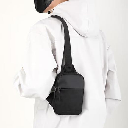 Waterproof Shoulder Bag for Cycling Sports Travel, Black, L.
