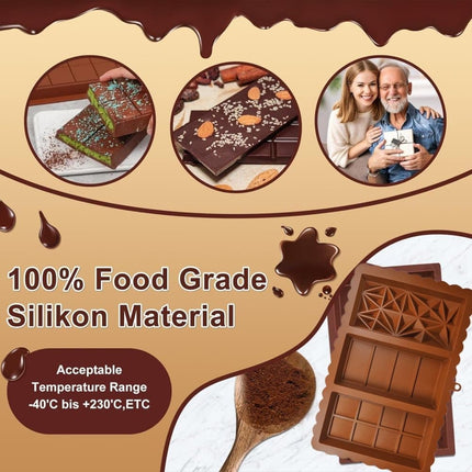 3-in-1 Chocolate Mold, Silicone BPA-Free, for Dubai.