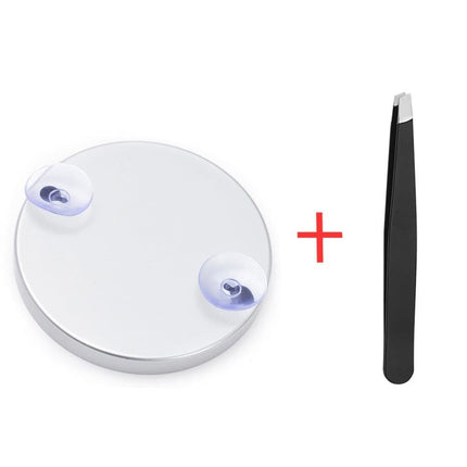 20X 30X Magnification Makeup Mirror with Tweezers, White, Practical Makeup Tool.