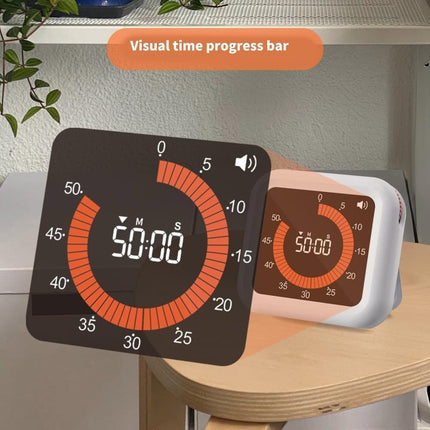Rechargeable Visual Timer with Magnet and Stand, Adjustable Volume, 11 Hours 59 Minutes.