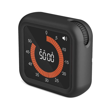 Rechargeable Visual Timer with Magnet and Stand, Adjustable Volume, 11 Hours 59 Minutes.