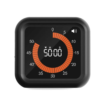 Rechargeable Visual Timer with Magnet and Stand, Adjustable Volume, 11 Hours 59 Minutes.