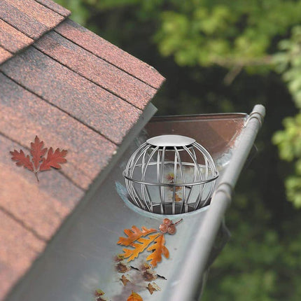 Leaf Stopper for Gutter, Ball-Shaped Floor Drain Strainer with Large Flow Design, 103 x 115mm.