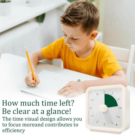60 Minute Visual Timer for Kids Learning Classrooms Meetings, Adjustable Volume with Magnet, Blue.