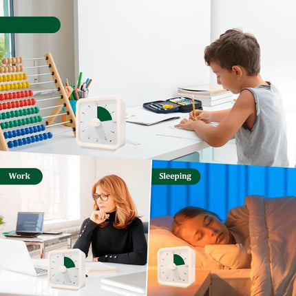 60 Minute Visual Timer for Kids, Adjustable Volume with Magnet, Yellow, 6.3 x 2.4 x 2.4 inches.
