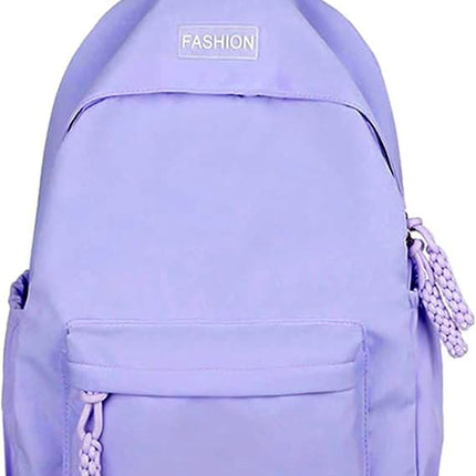 Waterproof School Backpack for Travel, Unisex Student Bag Purple.