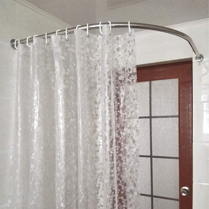 Shower Curtain Lining Pebble Pattern Transparent Waterproof Odorless for Bathroom, 1.5/1.8/2x1.8m.