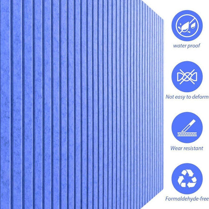 30x30cm Self-adhesive Cork Bulletin Board for Photos and Messages, Dark Blue, for Home and Office.