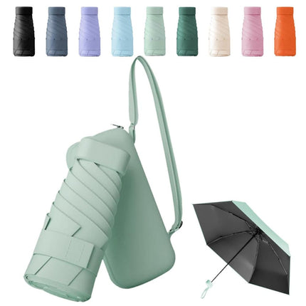 UV Protective Folding Umbrella Green, Lightweight Waterproof Wind-Resistant for Travel Beach Everyday Use.