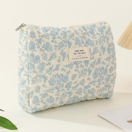 3-Piece Floral Makeup and Toiletry Travel Bag, Size 1.