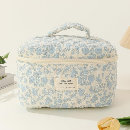 3-Piece Floral Makeup and Toiletry Travel Bag, Size 1.