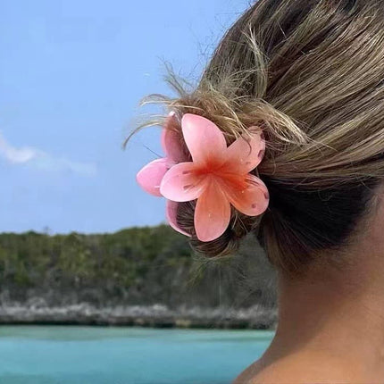 Anti-Slip Flower Hair Clips 4-Pack, Non-Slip Floral Hair Accessories for Women and Girls.