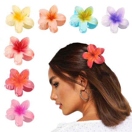 Anti-Slip Flower Hair Clips 4-Pack, Non-Slip Floral Hair Accessories for Women and Girls.
