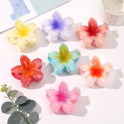 Anti-Slip Flower Hair Clips 4-Pack, Non-Slip Floral Hair Accessories for Women and Girls.
