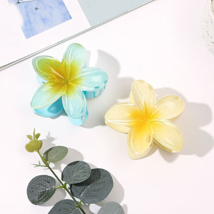 Anti-Slip Flower Hair Clips 4-Pack, Non-Slip Floral Hair Accessories for Women and Girls.