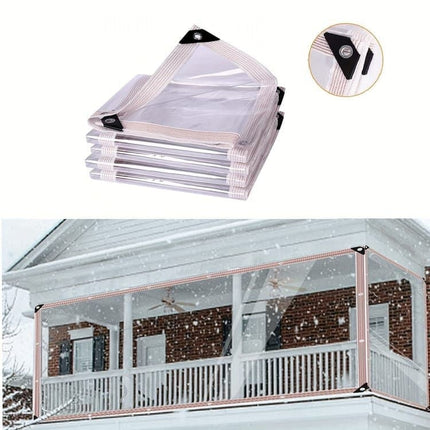 Waterproof Tarpaulin 1x5m, Transparent PE Film for Garden and Camping, Rainproof, 1x5m.