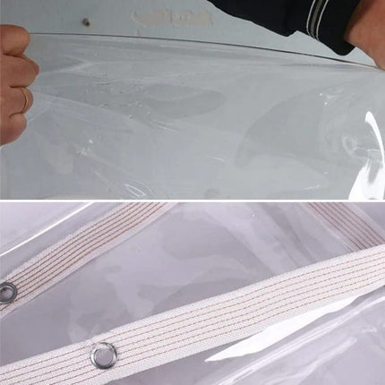 Waterproof Tarpaulin 2x5m and 2x3m, Transparent PE Film for Garden and Camping, Rainproof.