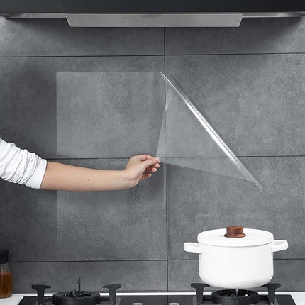 Transparent Wall Protection Film Static Adhesion Removable Durable Water and Oil Resistant Easy to Clean Furniture Foil Wall Decoration, 40 cm × 5 m.