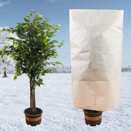 3-Pack Winter Plant Protection Frost Cover with Drawstring, Reusable Durable for Outdoor Plants Fruit Trees Potted Plants, 60x80cm.