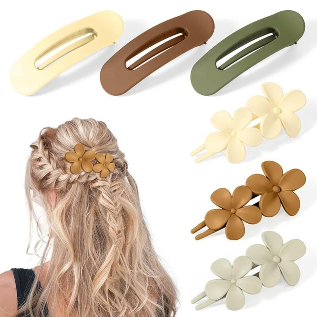 6-Pack Large Hair Clips, Anti-Slip Strong Grip for Daily Use, 11 cm.