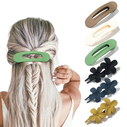 6-Pack Large Hair Clips, 11 cm, Anti-Slip Strong Grip for Daily Use.