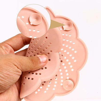 5-Pack Silicone Hair Trap Filter for Drain & Sink, Collects Debris and Food Residue, Compatible with Bathtub and Shower.
