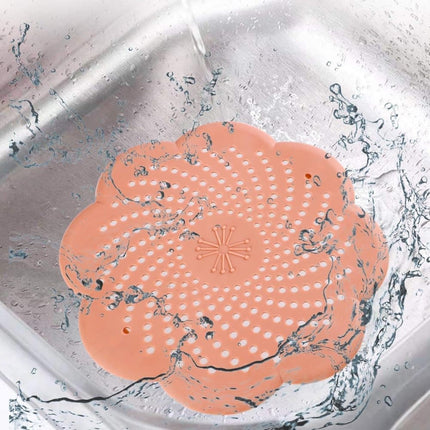 5-Pack Silicone Hair Trap Filter for Drain & Sink, Collects Debris and Food Residue, Compatible with Bathtub and Shower.