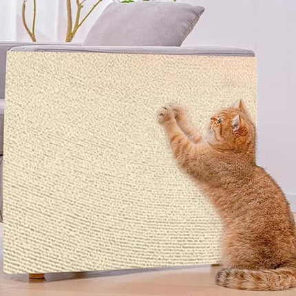 Self-adhesive cat scratching board wall and sofa protector DIY corner mat for cats, 40cm x 200cm, compatible with Wood.