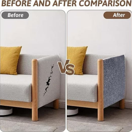 40cm x 200cm Self-Adhesive Cat Scratching Board, Wall and Sofa Protector, DIY Corner Mat for Cats, Dark Gray.
