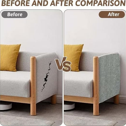 Self-Adhesive Cat Scratching Board, Wall and Sofa Protector for Cats, DIY Corner Mat, Light Gray, 40cm x 200cm.