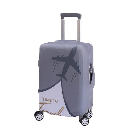 Elastic Scratch Resistant Travel Luggage Cover for Suitcase, with Gray Protective Cover, compatible with Travel Trolley Case, S (18-20 inch).
