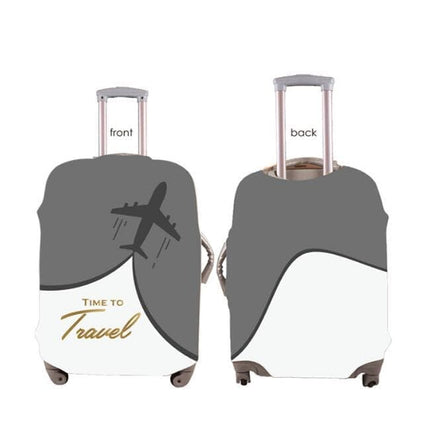 Elastic Scratch Resistant Travel Luggage Cover for Suitcase, with Gray Protective Cover, compatible with Travel Trolley Case, S (18-20 inch).