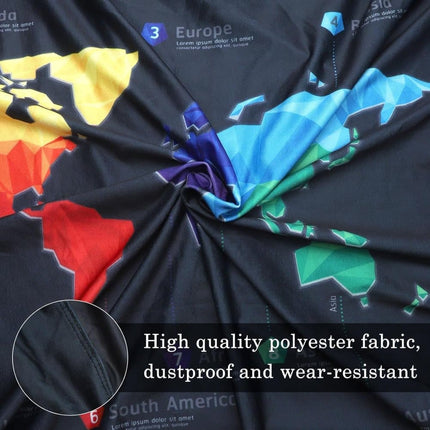 Black Elastic Suitcase Cover for Travel Luggage, Scratch Resistant, M (22-24 inch).