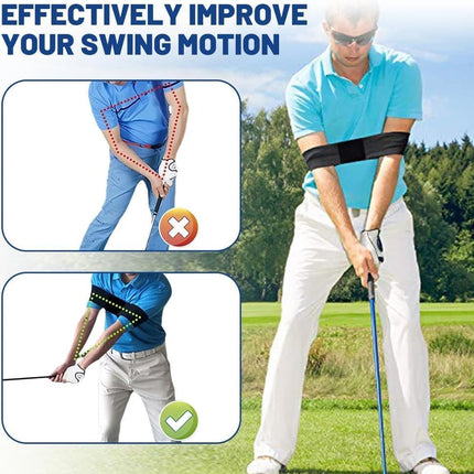 2pcs Golf Swing Training Bracelet for Posture Correction, Compatible with Golf Training Aids.