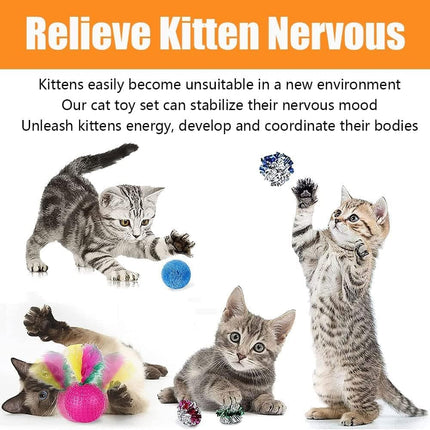 21 Piece Cat Toys for Kittens and Cats.